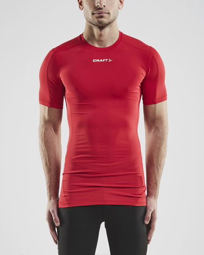 Craft Kompressions-Tshirt (enganliegend) Pro Contro Unterwäsche rot Herren